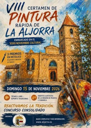 VIII Certamen de Pintura Rápida La Aljorra 2026 – Cartagena